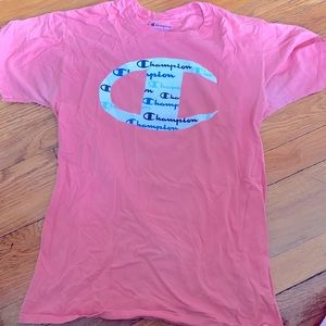 Adult Small Pink Champion Short sleeve t shirt